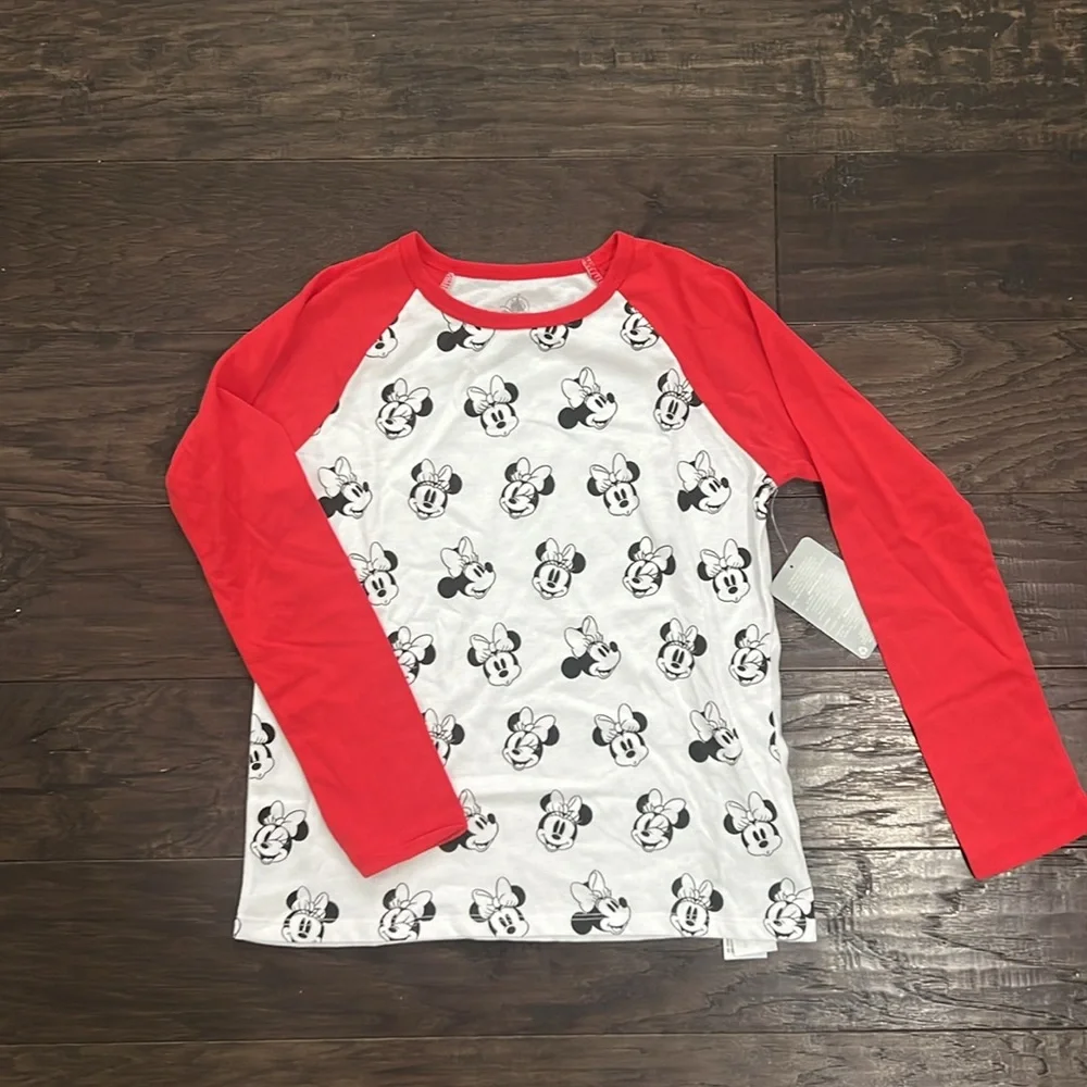 BUNDLE DISNEY, Girls 2- Minnie Mouse long sleeve tee shirts, , Large, NWT